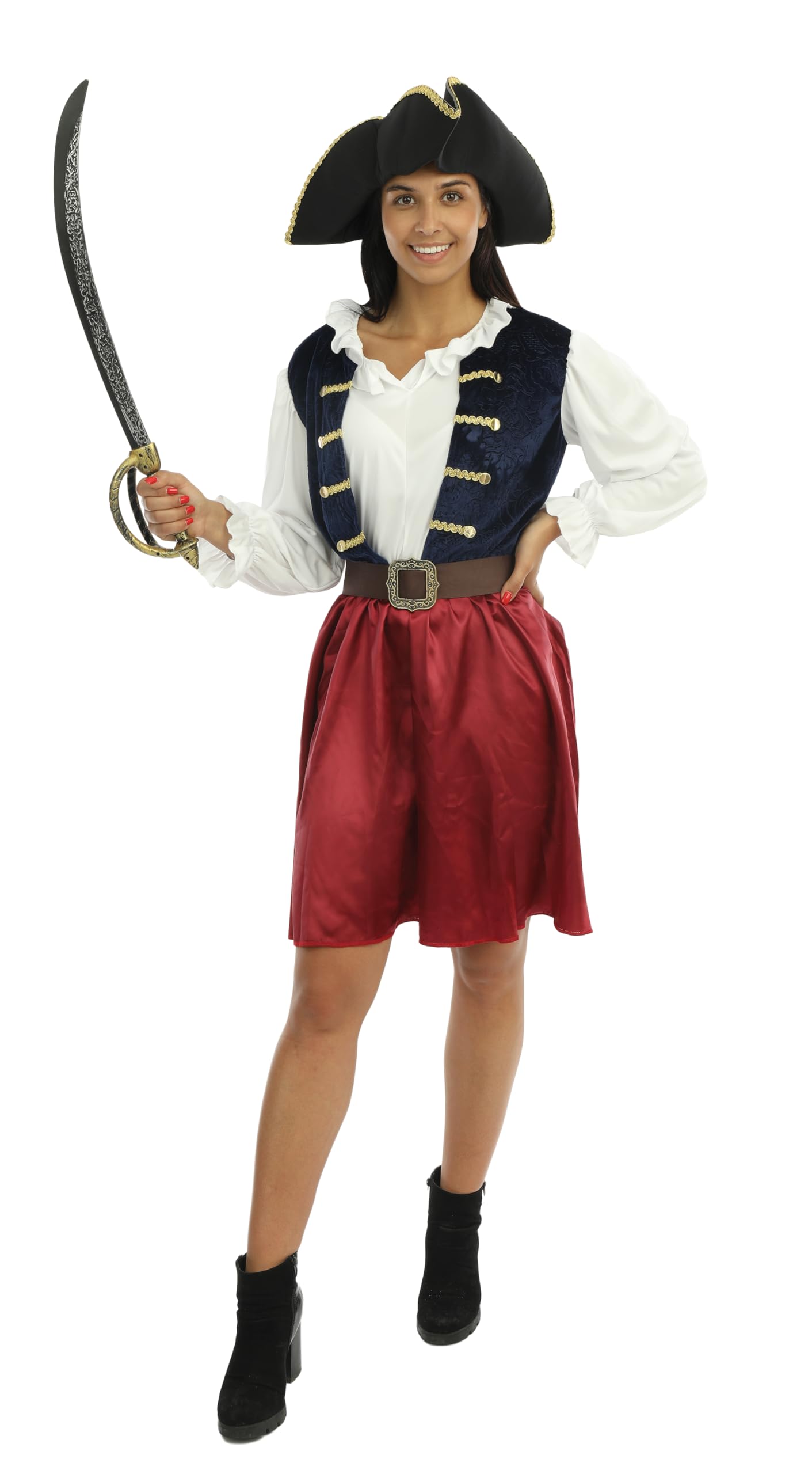 ptit-clown-piratenkost-m-f-r-erwachsene-blau-f-r-karneval-und-halloween image 7