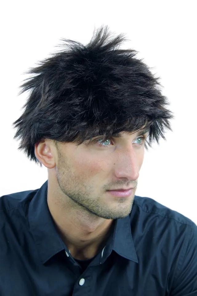 wig-me-up-wl-2109-2h33b-herrenper-cke-kurz-wild-dunkelbraun-rotbraun-mix image 1