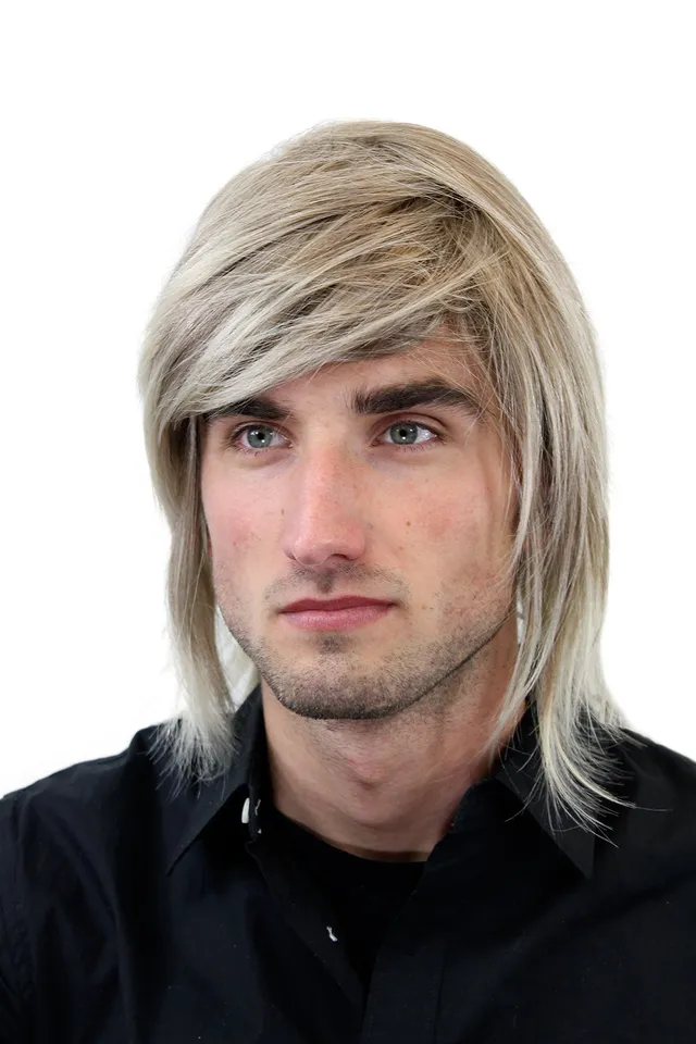 wig-me-up-gfw892-18t22-herrenper-cke-lang-blond-mix-mit-seitenscheitel-35-cm image 1