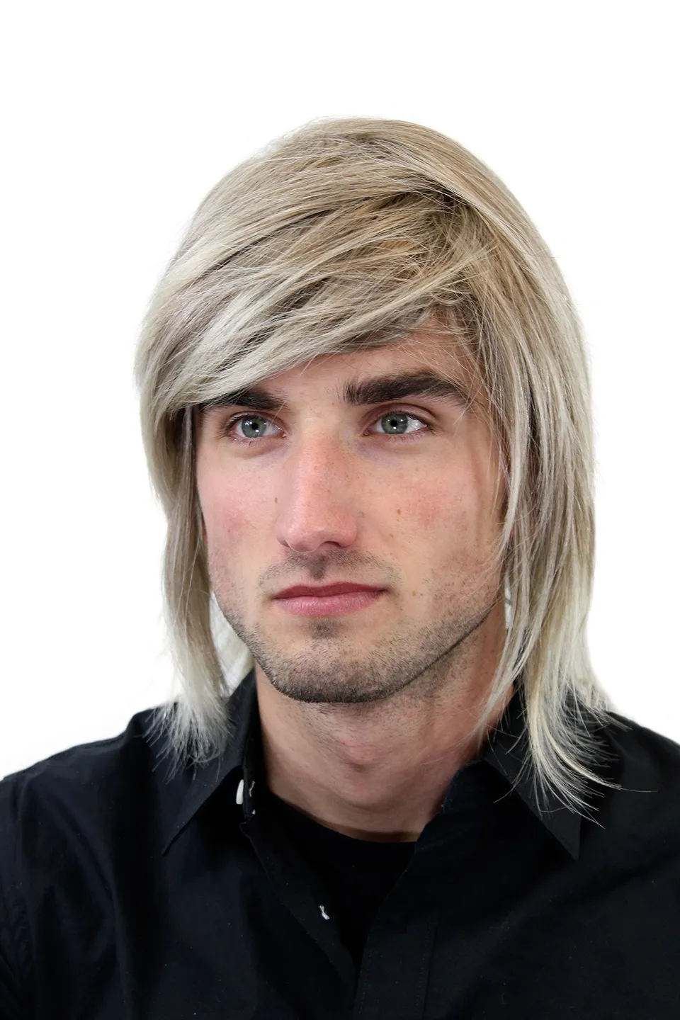 wig-me-up-gfw892-18t22-herrenper-cke-lang-blond-mix-mit-seitenscheitel-35-cm image 1