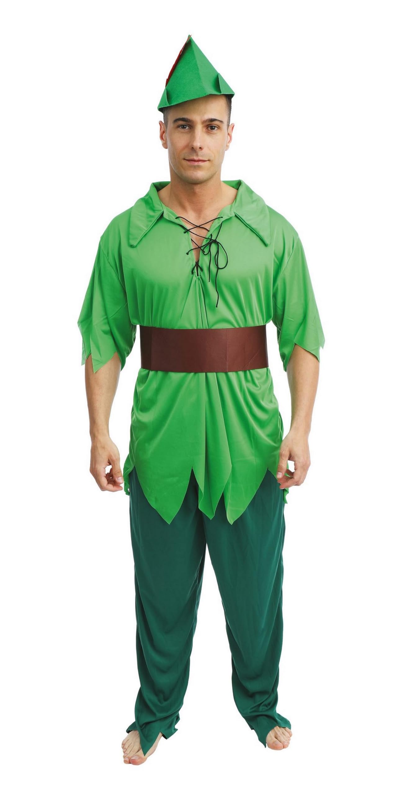 p-tit-clown-peter-kost-m-erwachsene-gr-n-polyester-karneval image 4