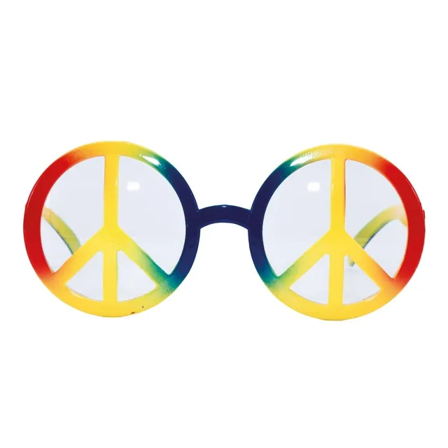 ptit-clown-40001-hippie-brille-peace-and-love-mehrfarbig-kunststoff image 1