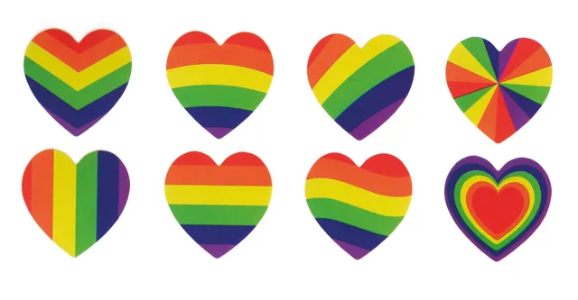 ptit-clown-23256-aufkleber-herz-regenbogen-240-st-ck-papier image 1