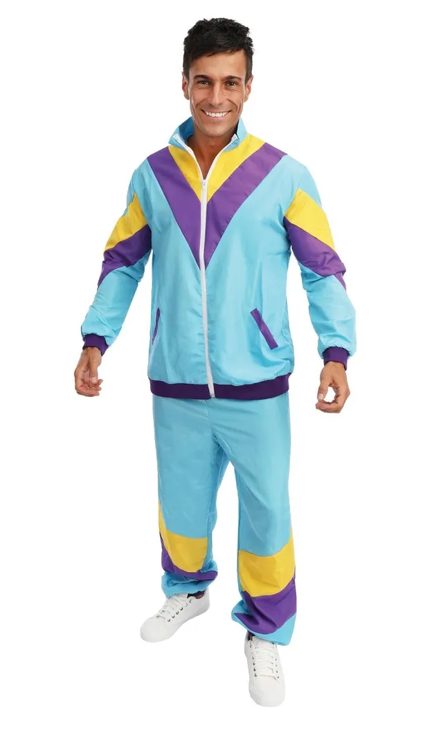 ptit-clown-80er-trainingsanzug-kost-m-herren-l-xl-multicolor image 1