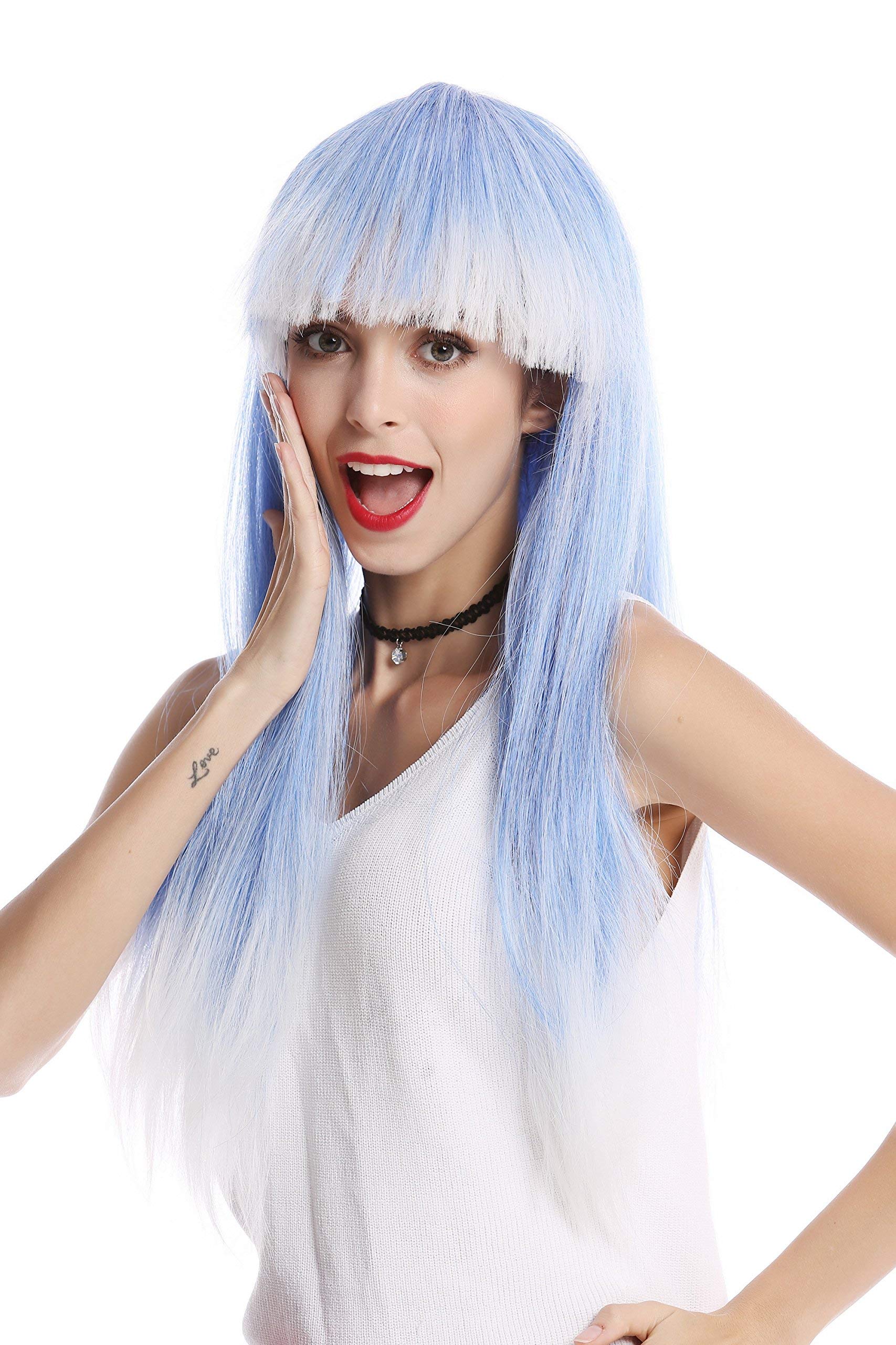 wig-me-up-1373-disco-per-cke-hellblau-wei-lang-glatt-ca-60-cm image 1
