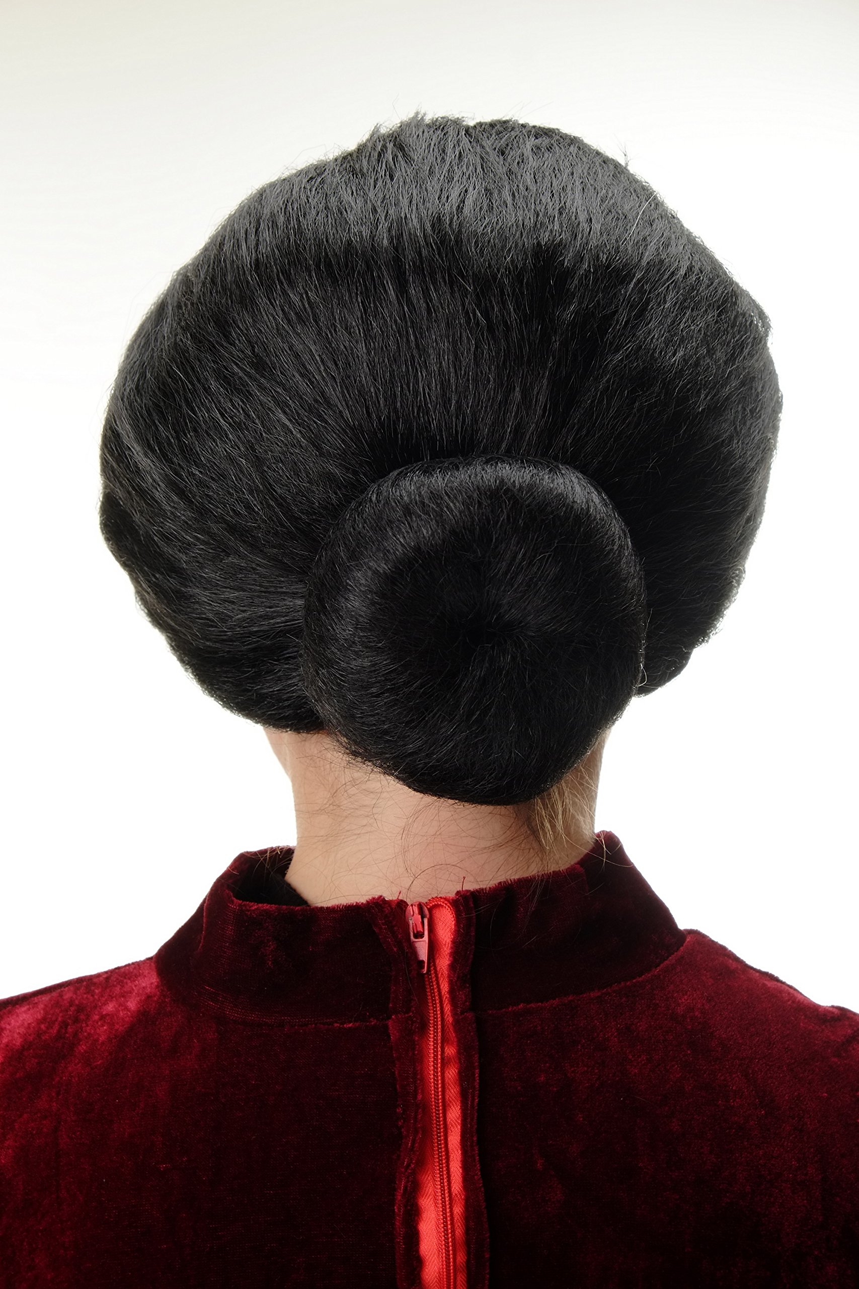 wig-me-up-69020-p103-damen-per-cke-dutt-schwarz-gouvernante image 4