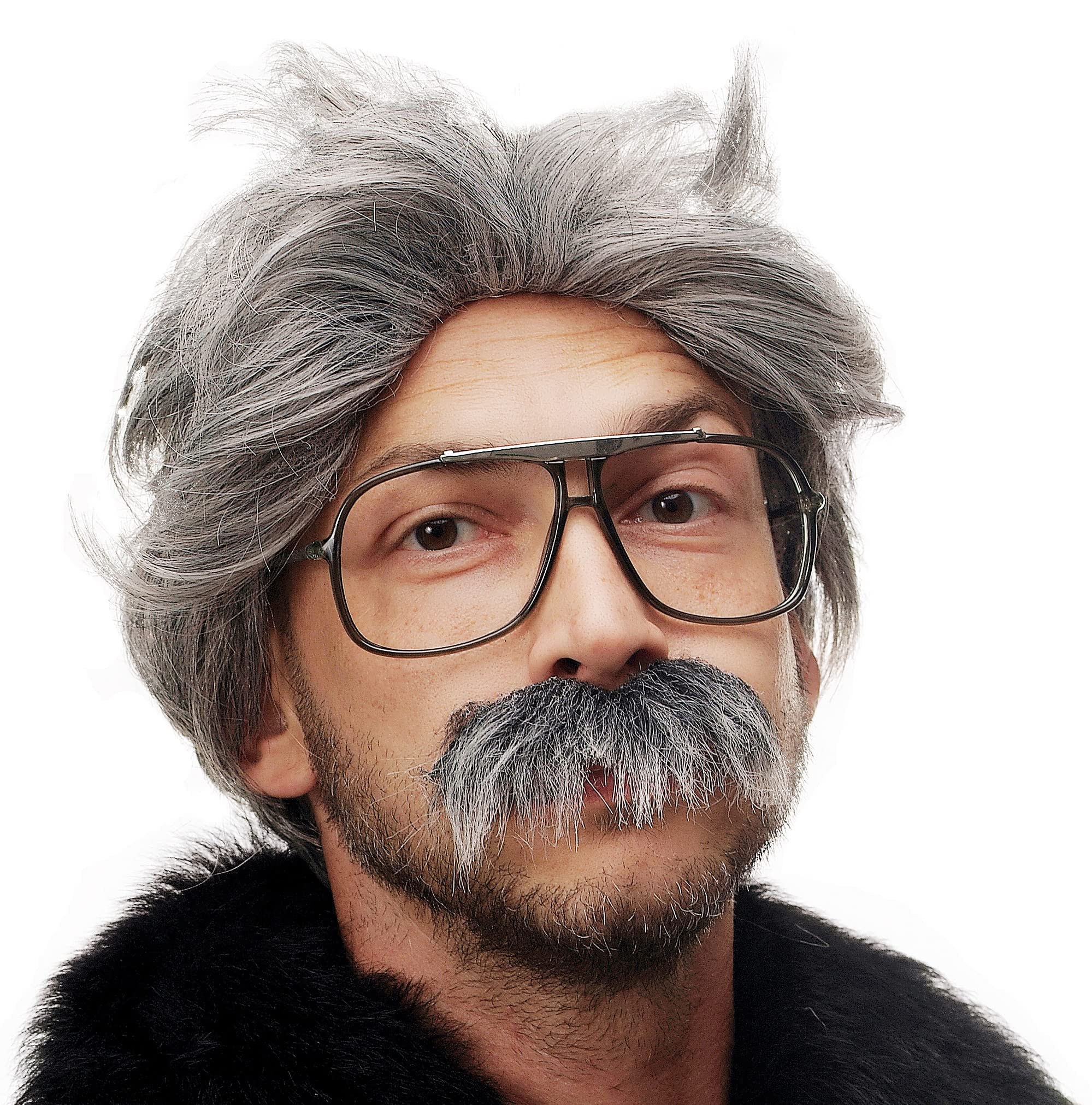 wig-me-up-per-cke-bart-4129-p103-68a-opa-professor-gro-vater-grau-fasching image 1