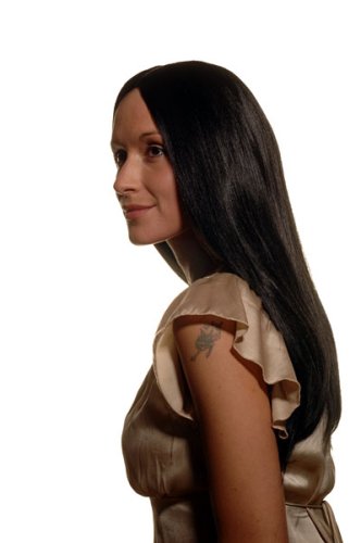wig-me-up-sa-151-1-per-cke-schwarz-lang-glatt-60-cm-mit-mittelscheitel image 6