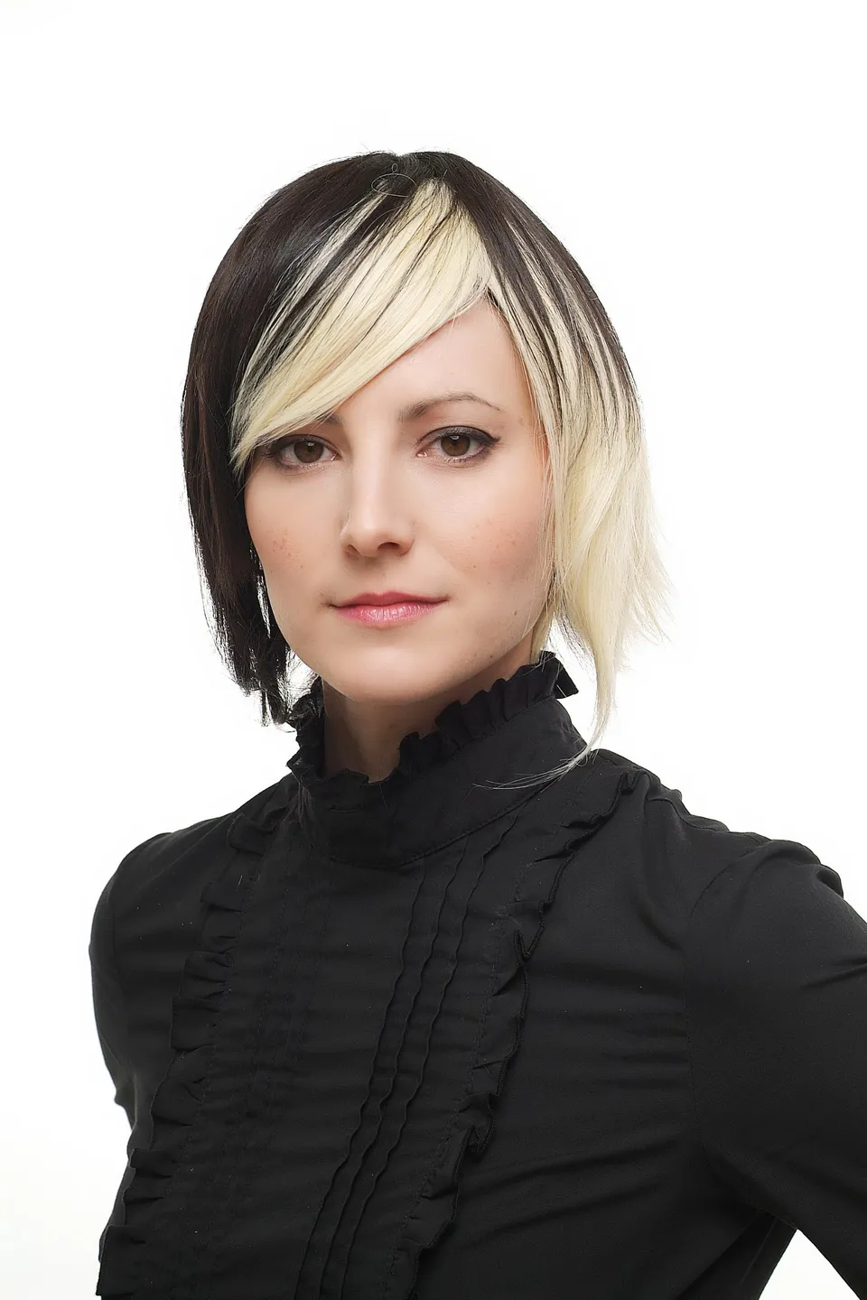wig-me-up-1241-damenper-cke-braun-blond-mittelscheitel-kurz-bis-lang image 1