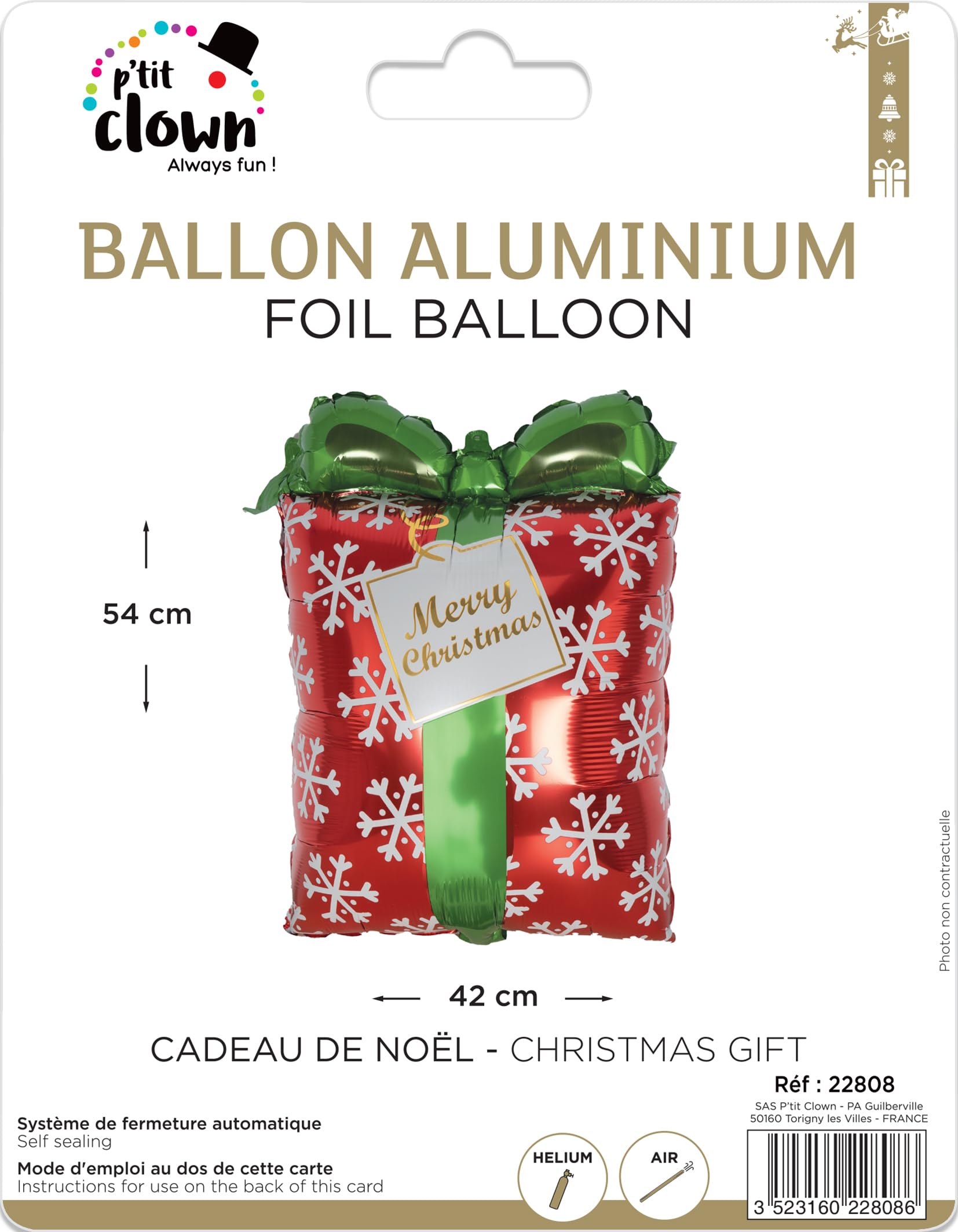 p-tit-clown-folienballon-weihnachtsgeschenk-54-cm-mylar image 2