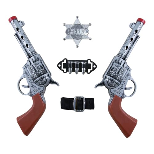p-tit-clown-cowboy-kit-mit-2-revolvern-g-rtel-mit-patronen-und-sheriffstern image 4