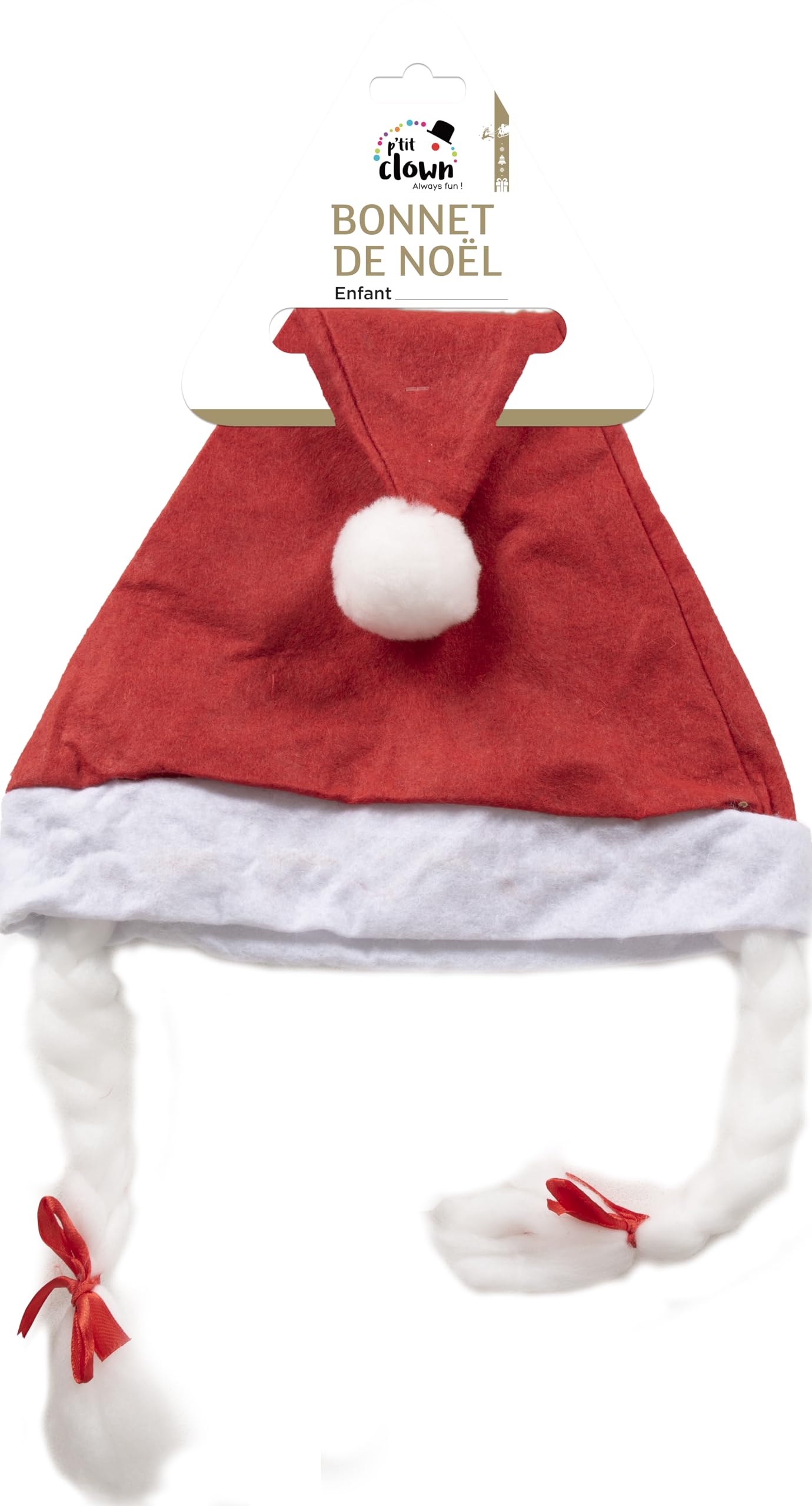 ptit-clown-weihnachtsmann-m-tze-rot-mit-z-pfen-erwachsene image 5