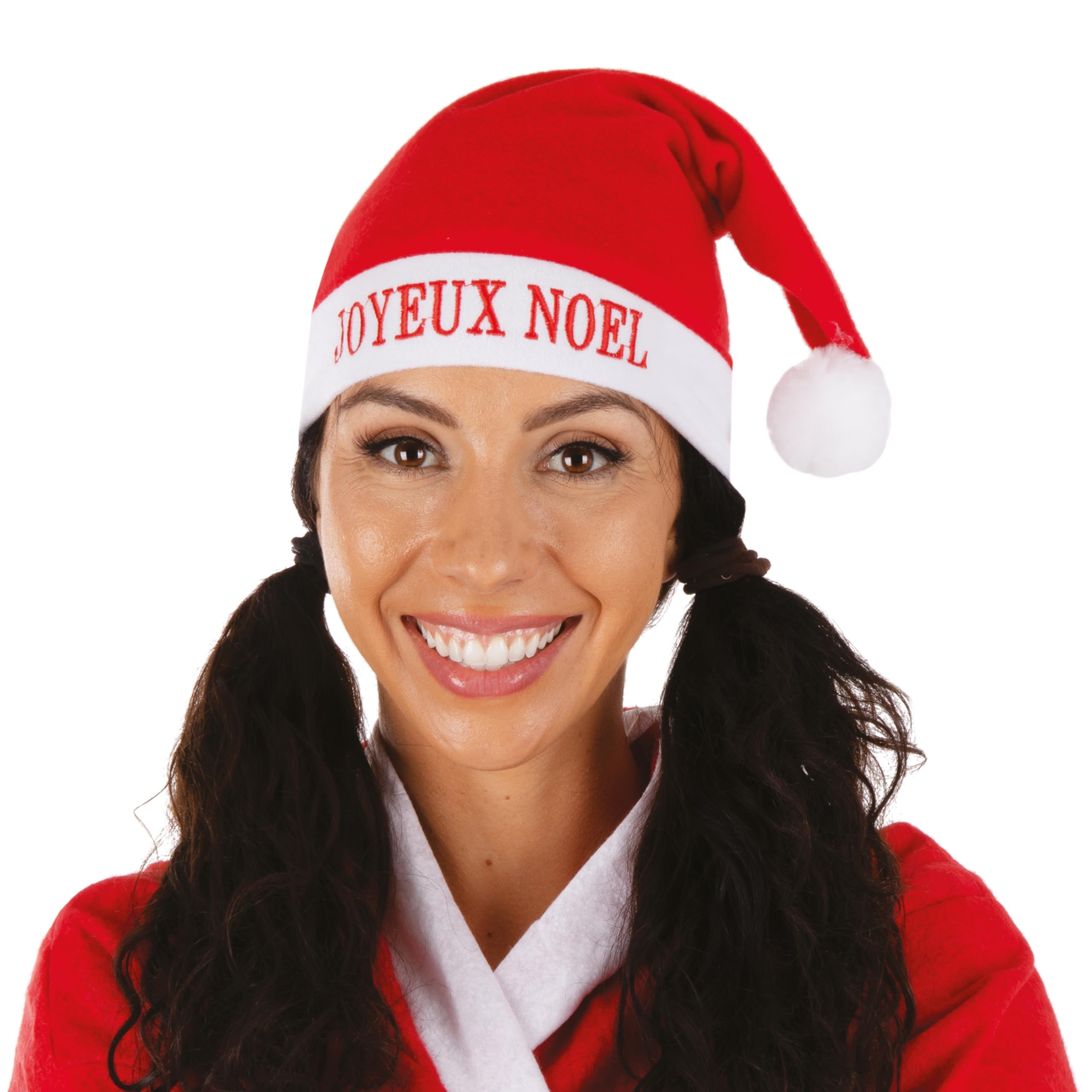 ptit-clown-weihnachtsmann-m-tze-frohe-weihnachten-erwachsene-rot-wei image 3