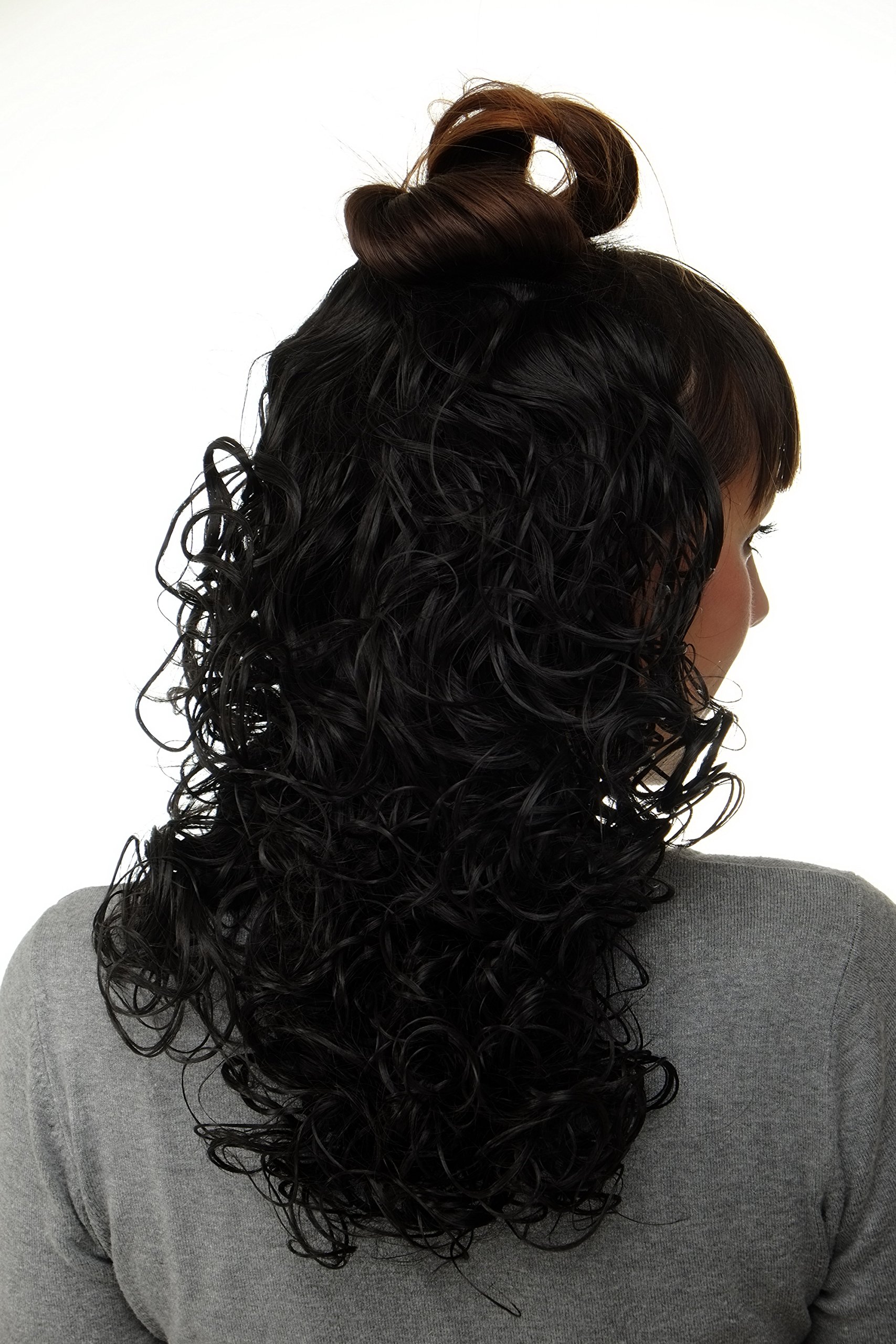 wig-me-up-h9312-2-halbper-cke-clip-in-locken-schwarz-40-cm image 4