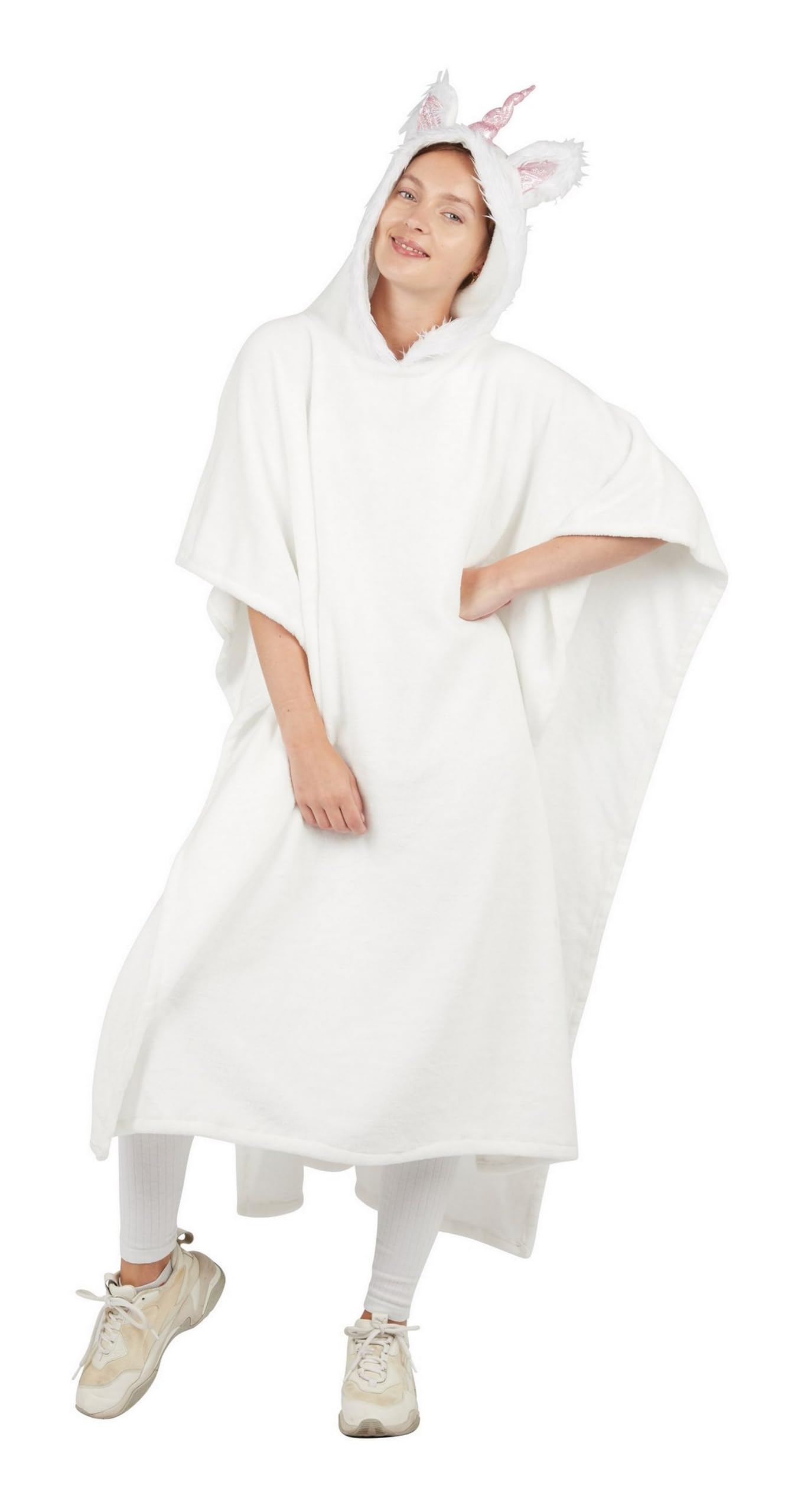 p-tit-clown-einhorn-poncho-mit-kapuze-erwachsene-einheitsgr-e-polyester image 7