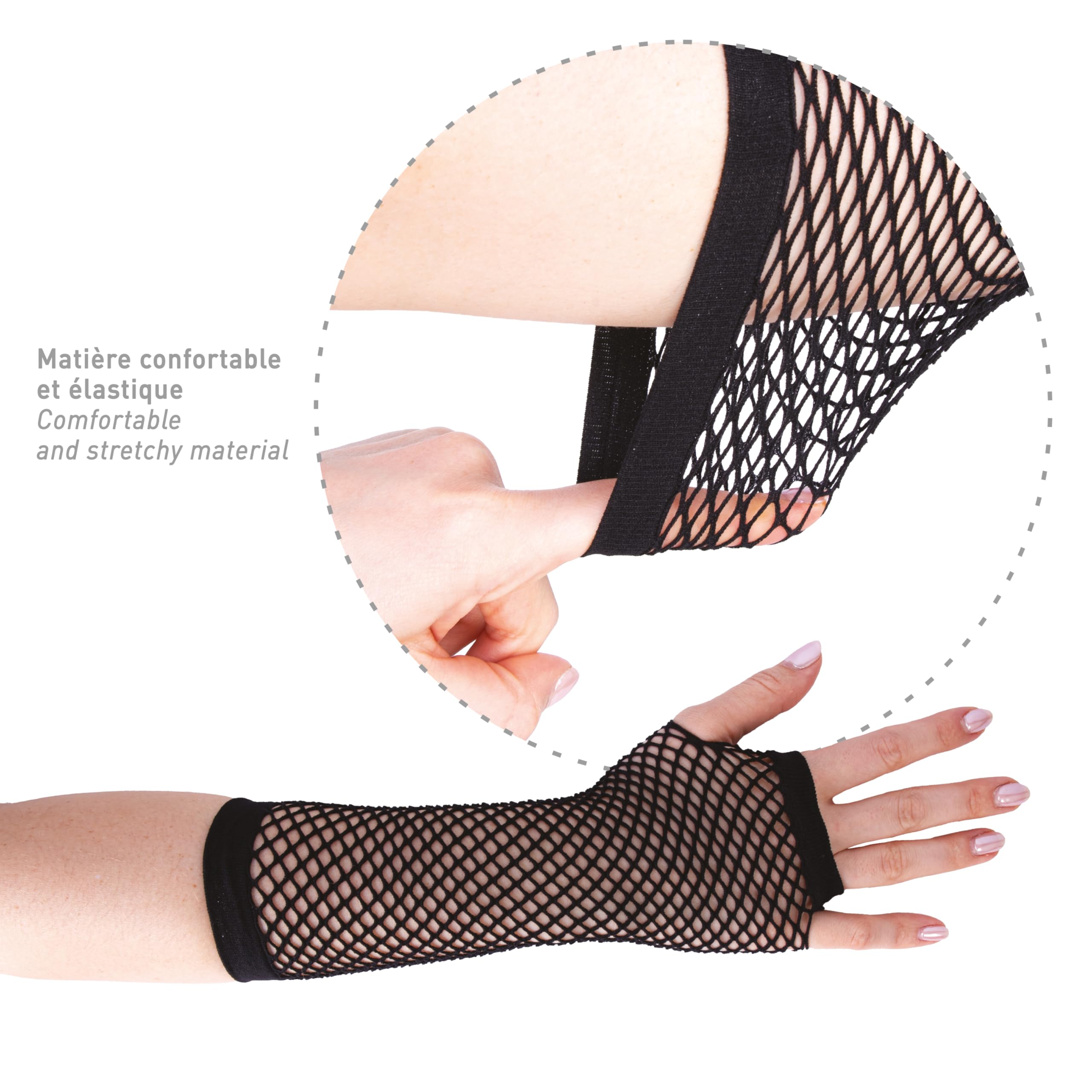 p-tit-clown-lange-netz-handschuhe-schwarz-mitaines-longues image 2