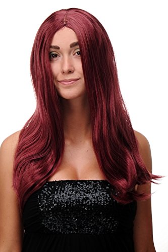 wig-me-up-sa-151-39-damenper-cke-granatrot-lang-glatt-mittelscheitel-60-cm image 5