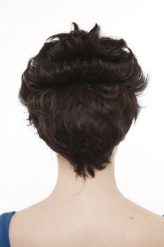 wig-me-up-sa018-4b-damen-kurzhaarper-cke-dunkelbraun-mit-str-hnen image 7