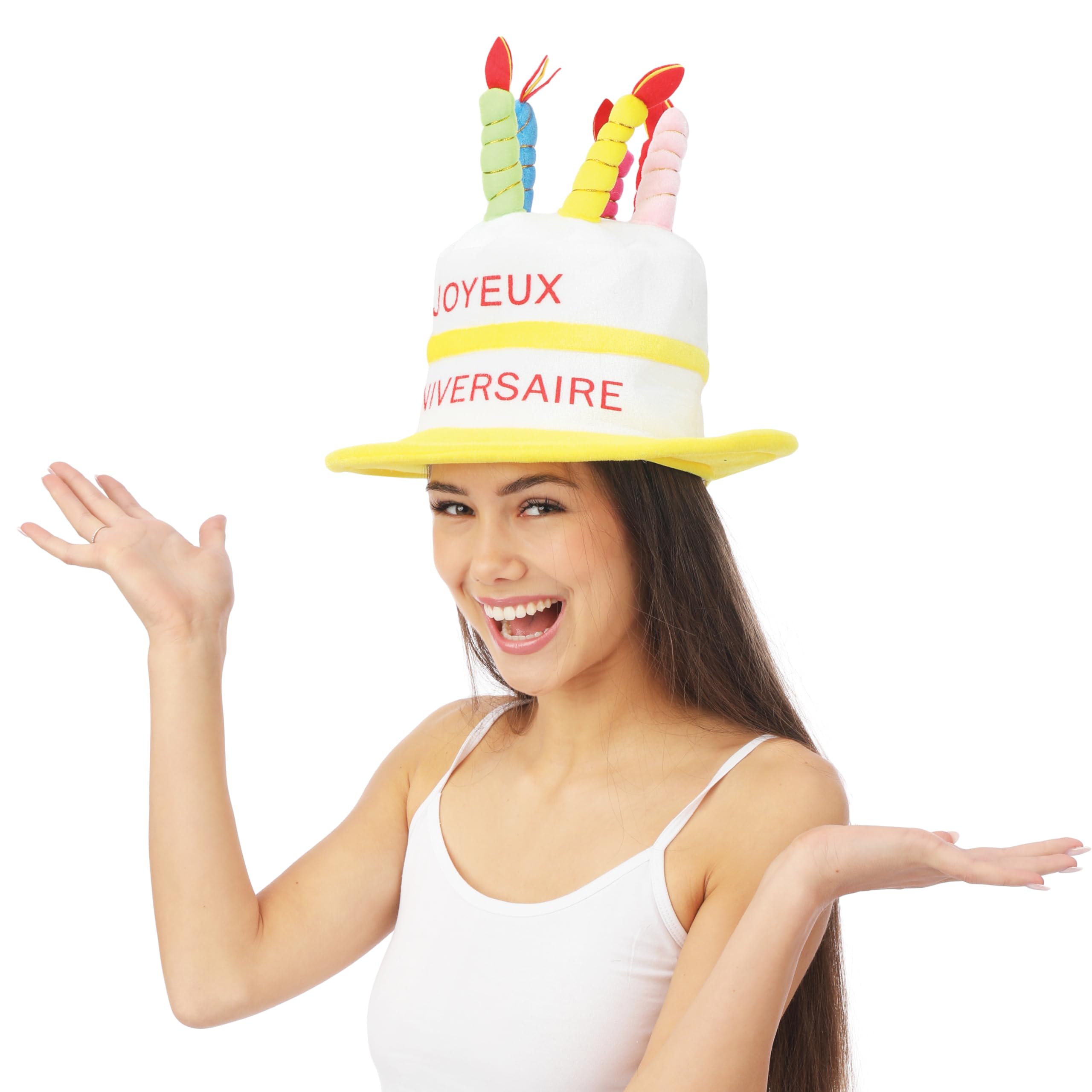 ptit-clown-81801-hut-samt-torte-joyeux-anniversaire-erwachsene-einheitsgr-e image 5