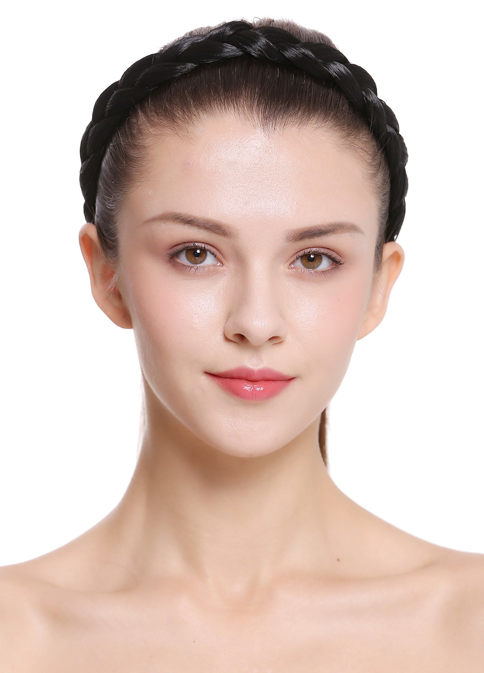 wig-me-up-cxt-007-001-geflochtener-haarreif-haarband-2-cm-tiefschwarz-ca-42-cm image 3