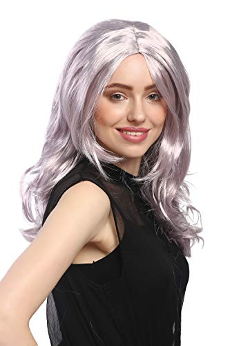 wig-me-up-91337-za68a-za50-party-per-cke-damen-lang-wellig-silbergrau-lila-mix-5 image 5