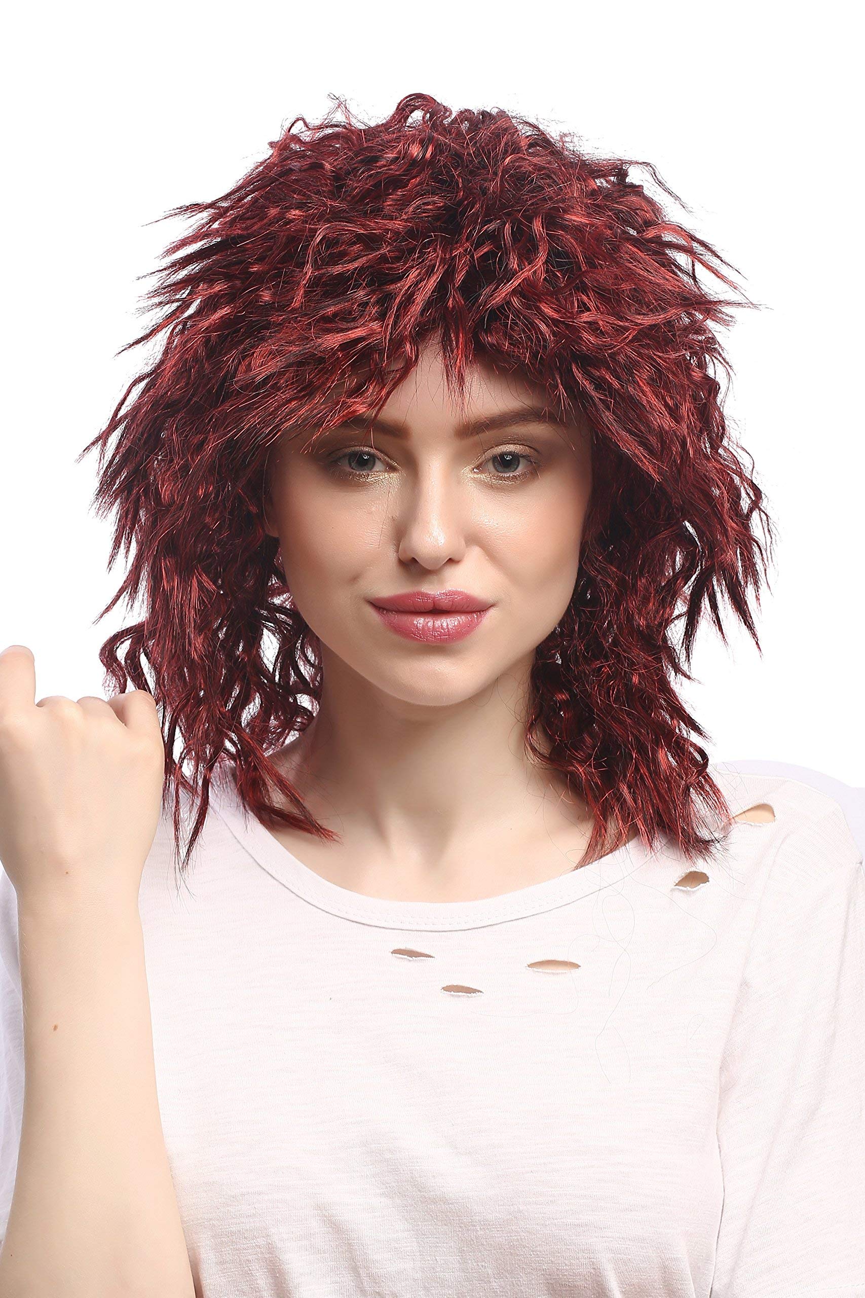 wig-me-up-91127-za13-za103-krepp-locken-afro-per-cke-rot-schwarz-unisex-40-cm image 3