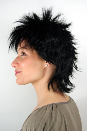 wig-me-up-26155-1-kurzhaar-per-cke-schwarz-80er-ndw-25-cm image 7
