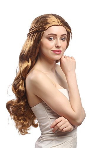 wig-me-up-per-cke-damen-lang-wellig-goldblond-mix-geflochten-65-cm-91323-za27-za image 8