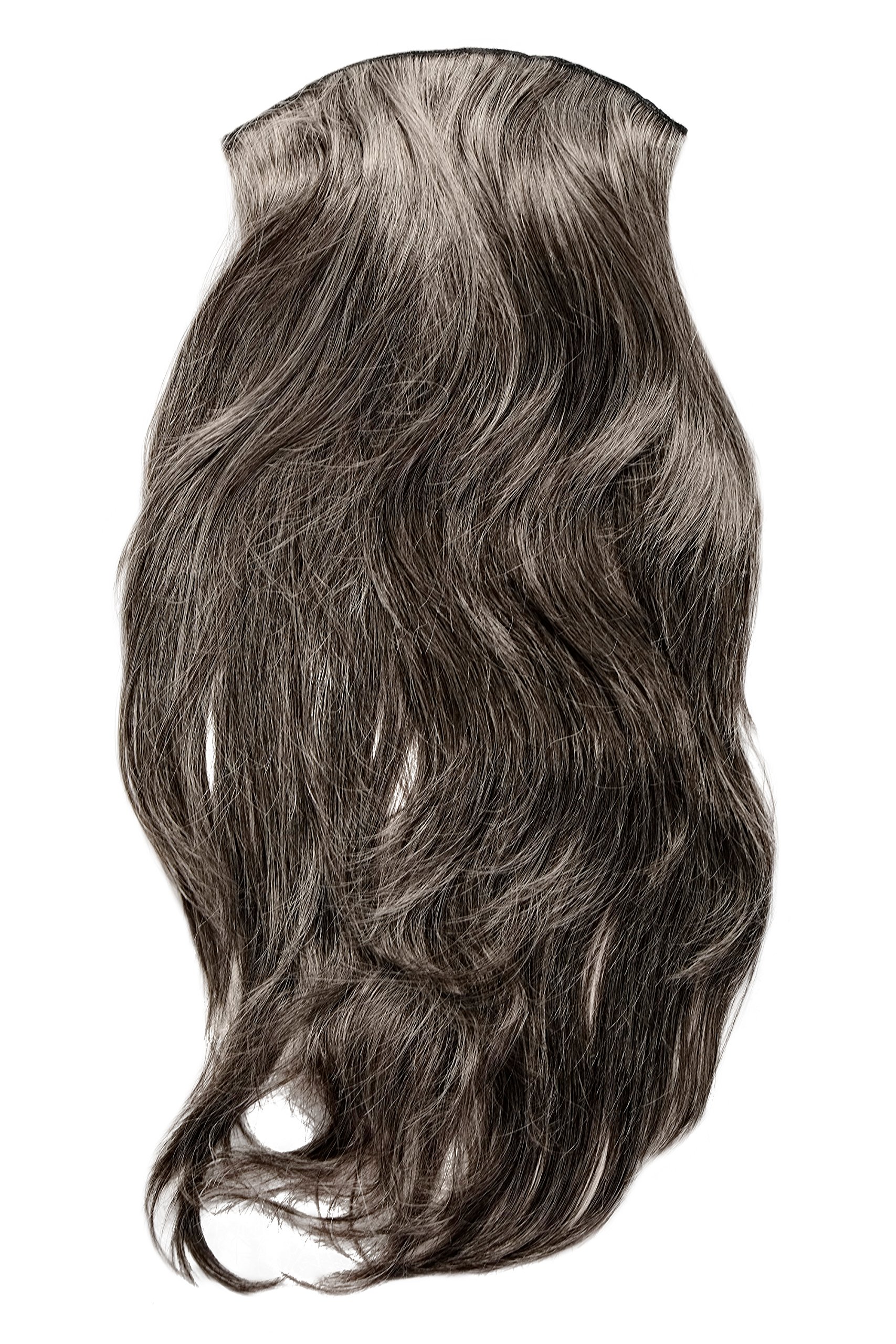 wig-me-up-h9505-44-clip-in-haarteil-3-4-per-cke-60-cm-dunkelbraun-grau image 2