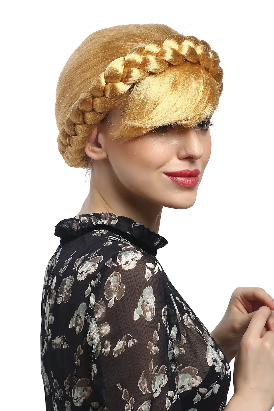 wig-me-up-91209-za35-party-per-cke-damen-trachtenzopf-goldblond-geflochten image 1