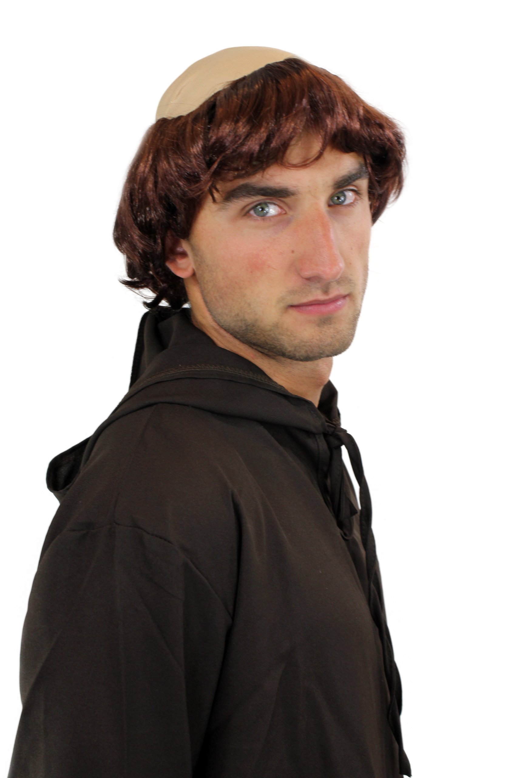 wig-me-up-739-p33-per-cke-mittelalter-m-nch-tonsur-priester-braun image 5