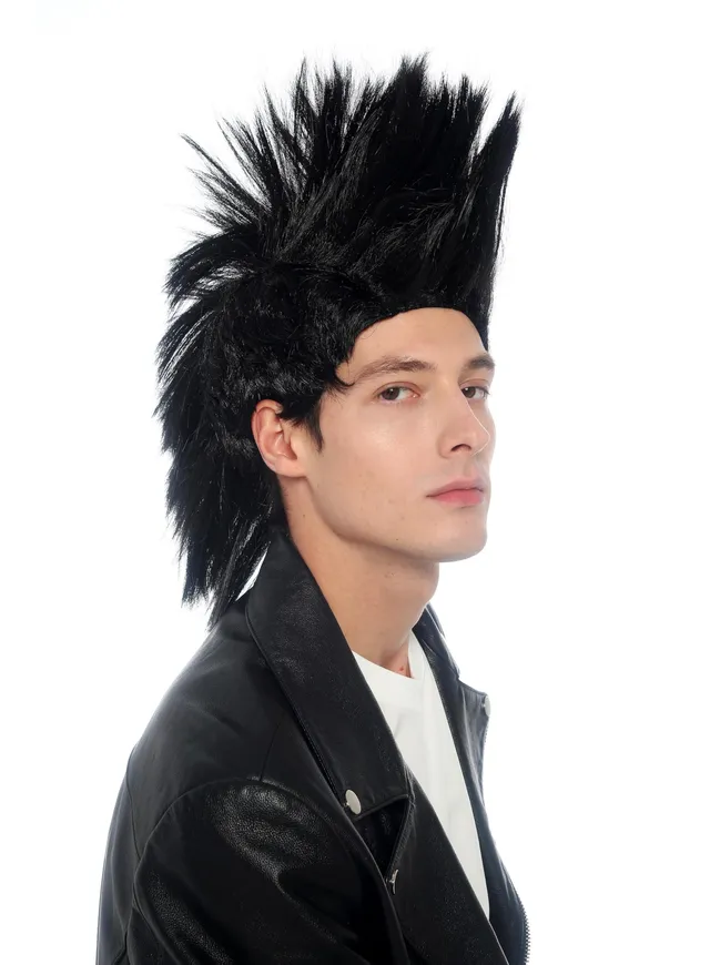 wig-me-up-cw-069-p103-punk-iro-mohawk-per-cke-schwarz-unisex image 1