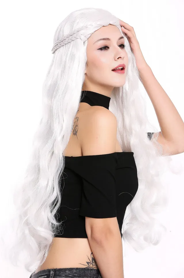 wig-me-up-per-cke-91323-za68c-damen-sehr-lang-wellig-wei-grau-geflochten-ca-65-c image 1