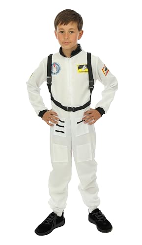 ptit-clown-astronauten-kost-m-f-r-kinder-wei-polyester image 8