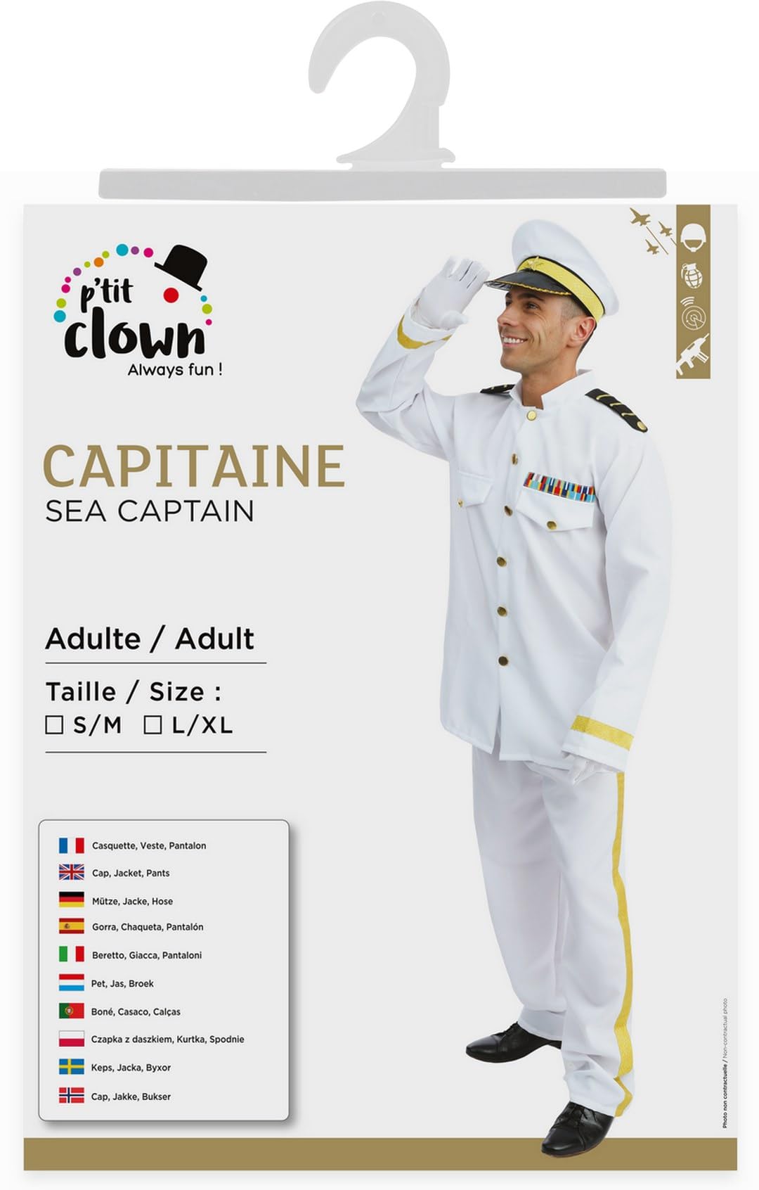 p-tit-clown-23395-us-marine-milit-r-komplettkost-m-erwachsene-l-xl image 5