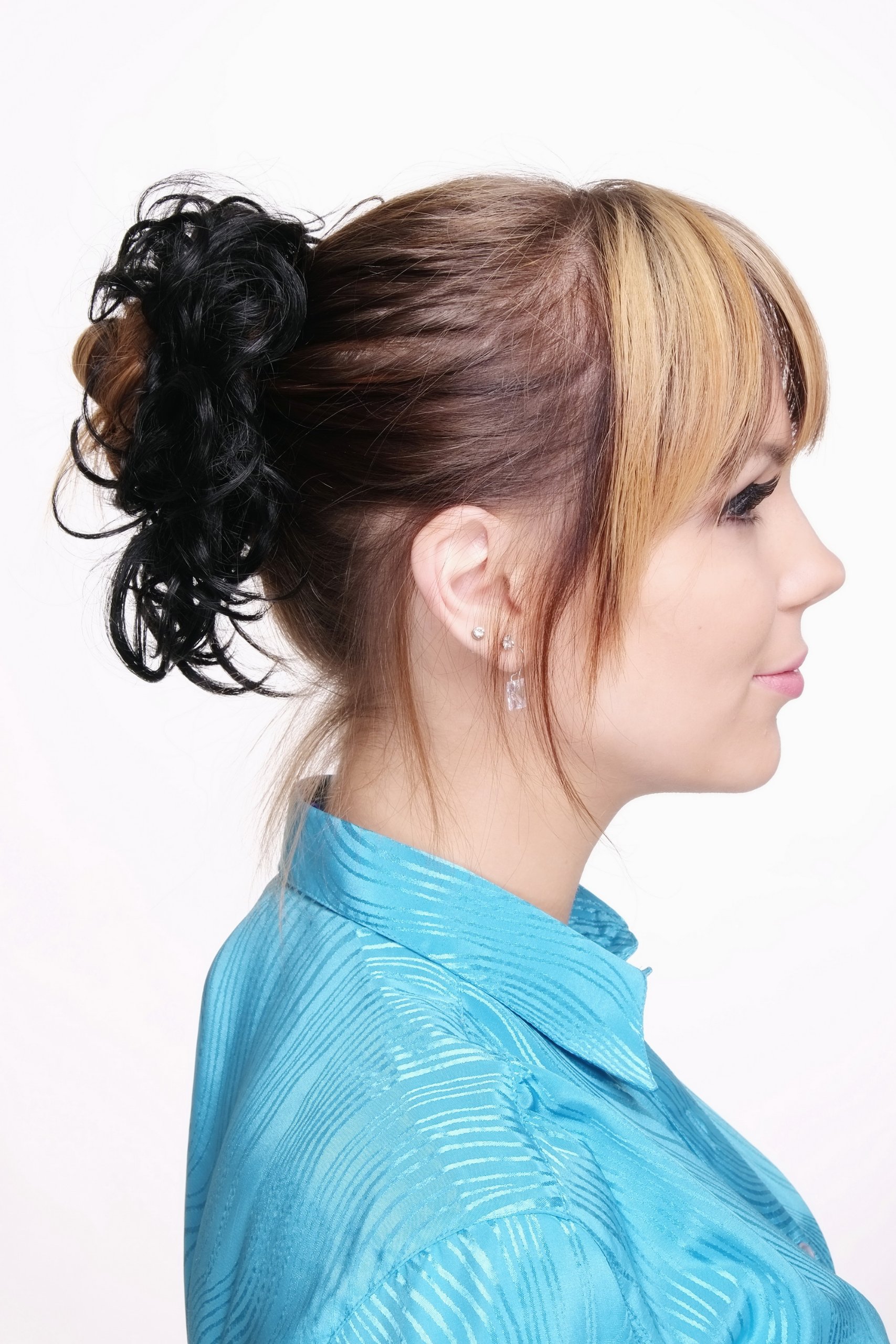 wig-me-up-jl-0119-2-haar-scrunchie-pferdeschwanz-haarband-schwarz-kunsthaar image 3