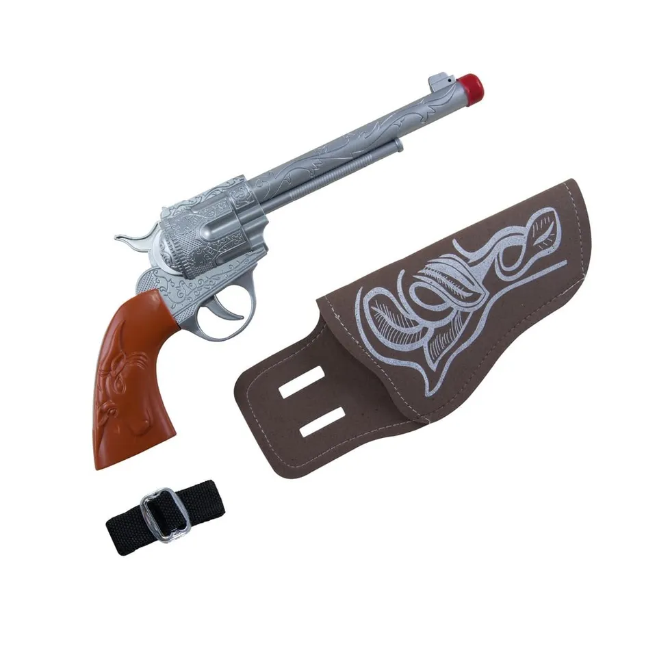 p-tit-clown-cowboy-set-revolver-21cm-mit-g-rtel-und-holster image 1