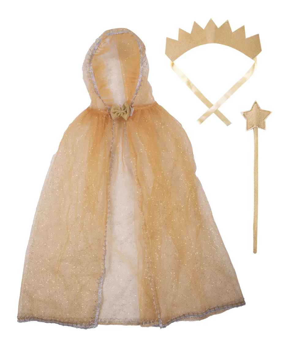 p-tit-clown-zubeh-r-set-glitzerprinzessin-m-dchen-einheitsgr-e-gold image 1