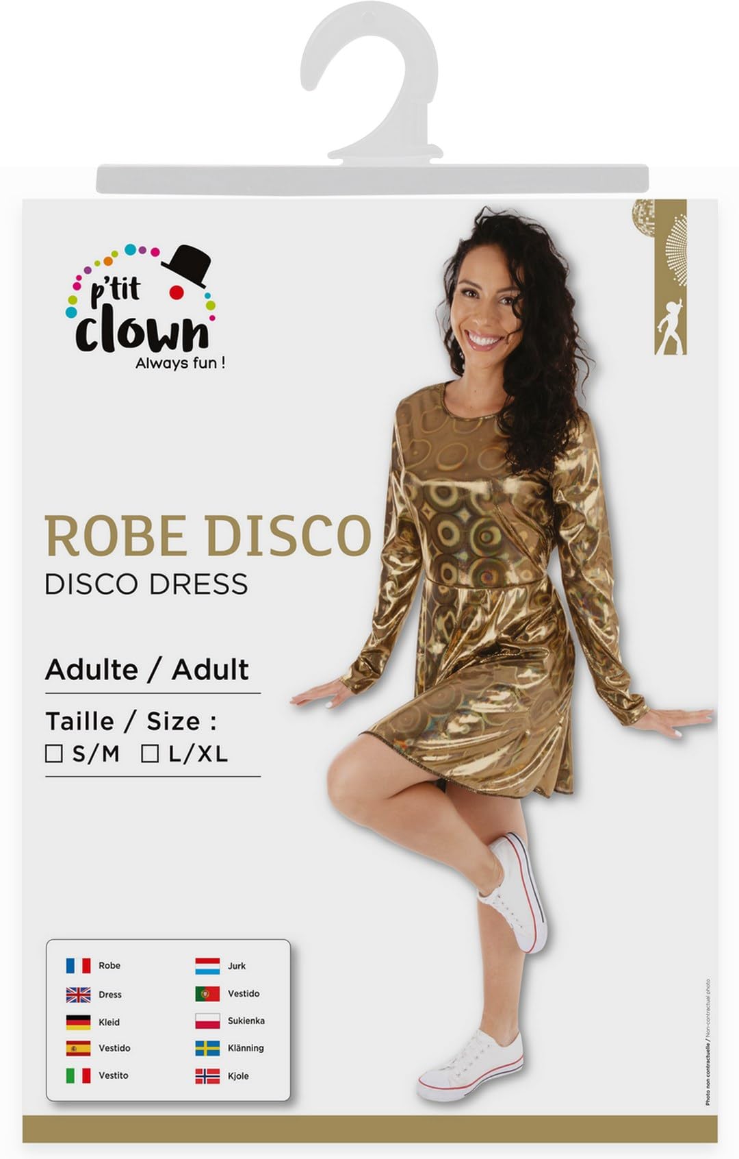 ptit-clown-damen-robe-disco-kleid-erwachsene image 4
