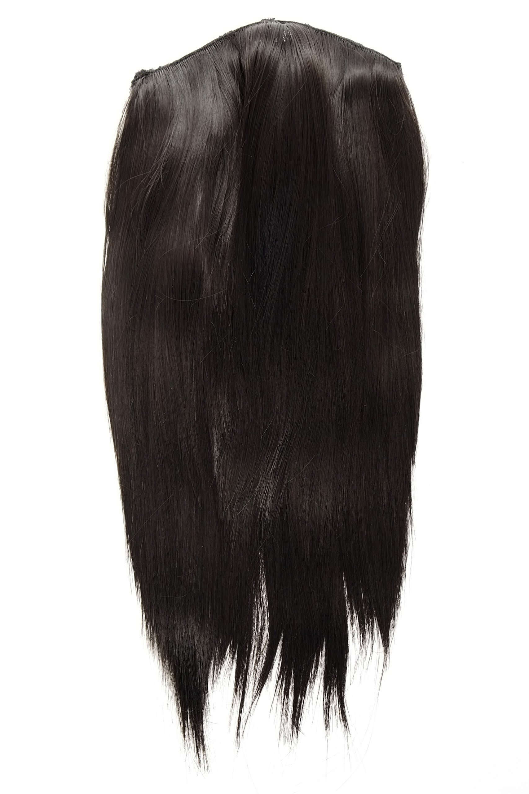 wig-me-up-hd1401-3-clip-in-haarteil-3-4-per-cke-dunkelbraun-50-cm image 2