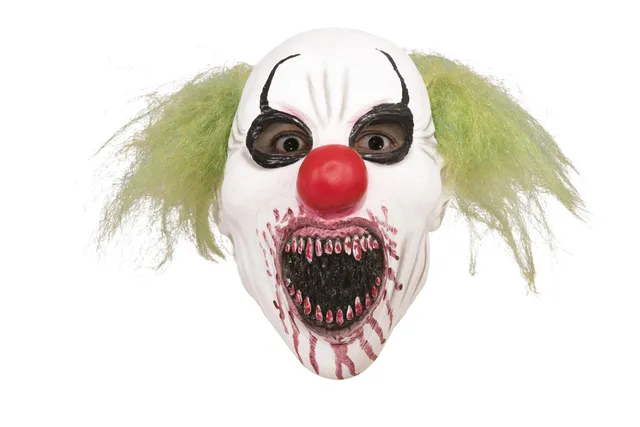 p-tit-clown-clown-maske-mit-haaren-erwachsene-unisex image 1