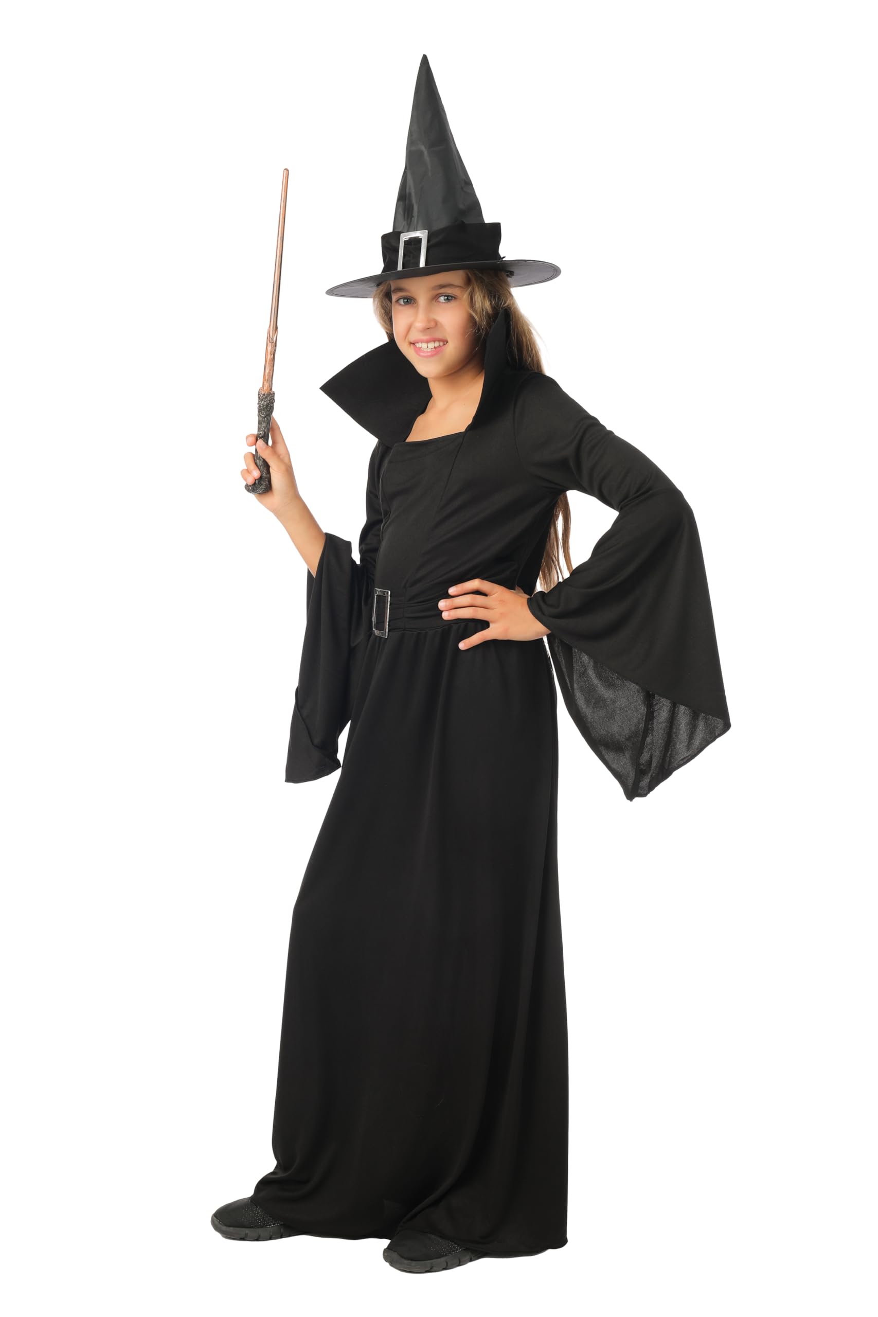 p-tit-clown-halloween-hexe-kost-m-m-dchen-kleid-hut-g-rtel image 7