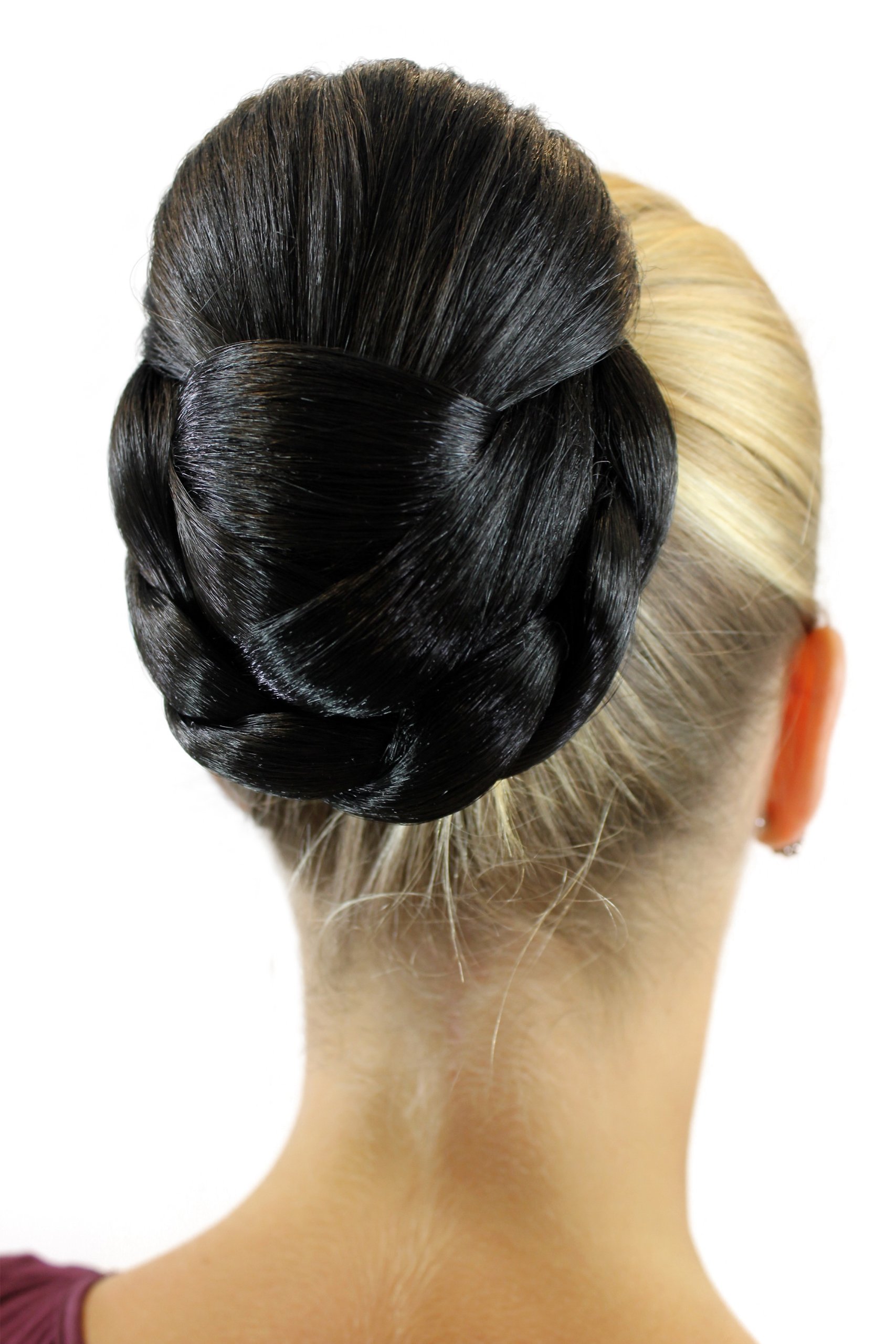 wig-me-up-evita-tc-2073-haarteil-geflochtener-dutt-zopf-schwarz image 3