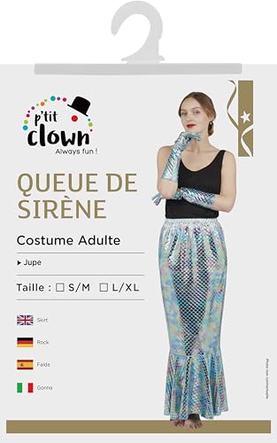 p-tit-clown-meerjungfrauenschwanz-rock-l-xl-silber-blau image 7