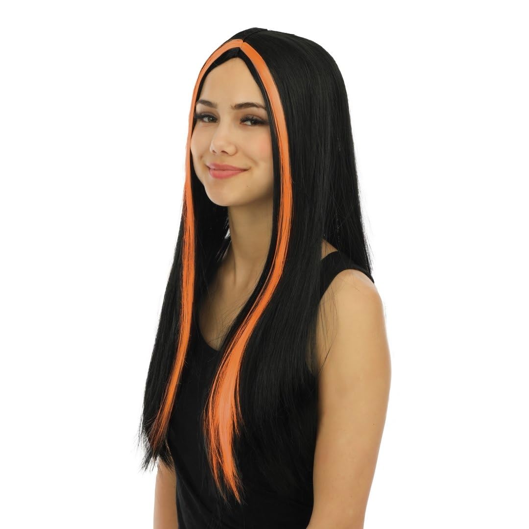 p-tit-clown-11502-hexenper-cke-lang-schwarz-orange-damen image 2
