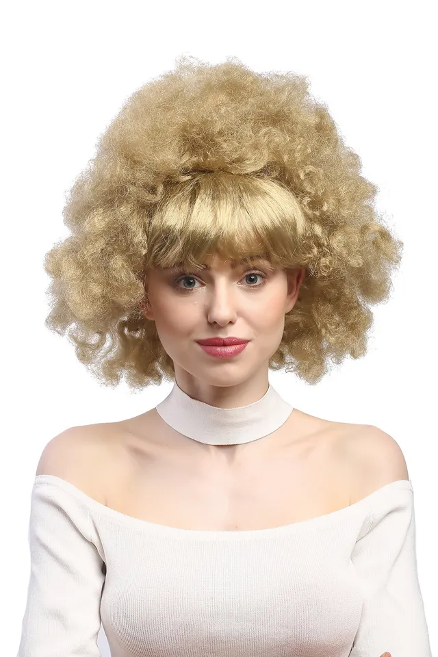 wig-me-up-party-per-cke-2626-za89-blond-afro-locken-mit-pony-30-cm-60er-70er image 1