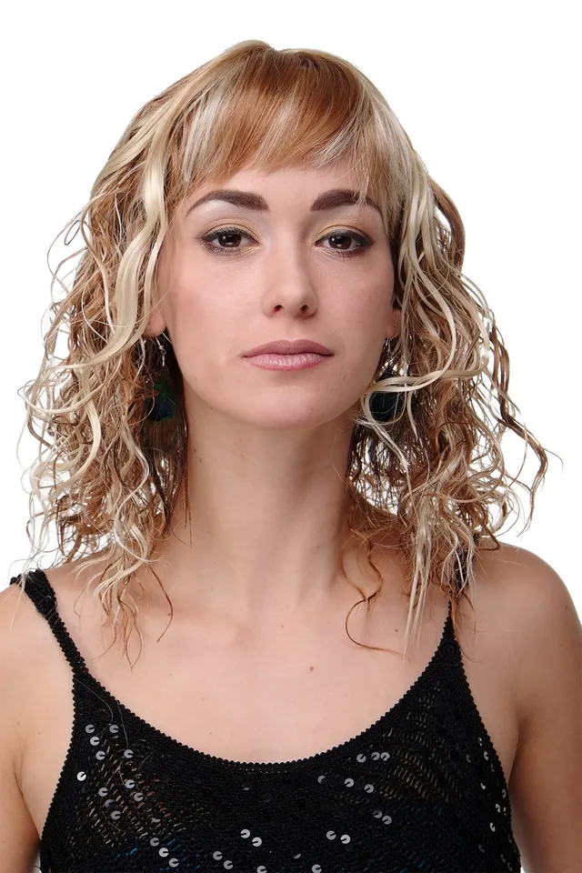 wig-me-up-81065-damenper-cke-schulterlang-locken-dunkelblond-hellblond-mix image 1