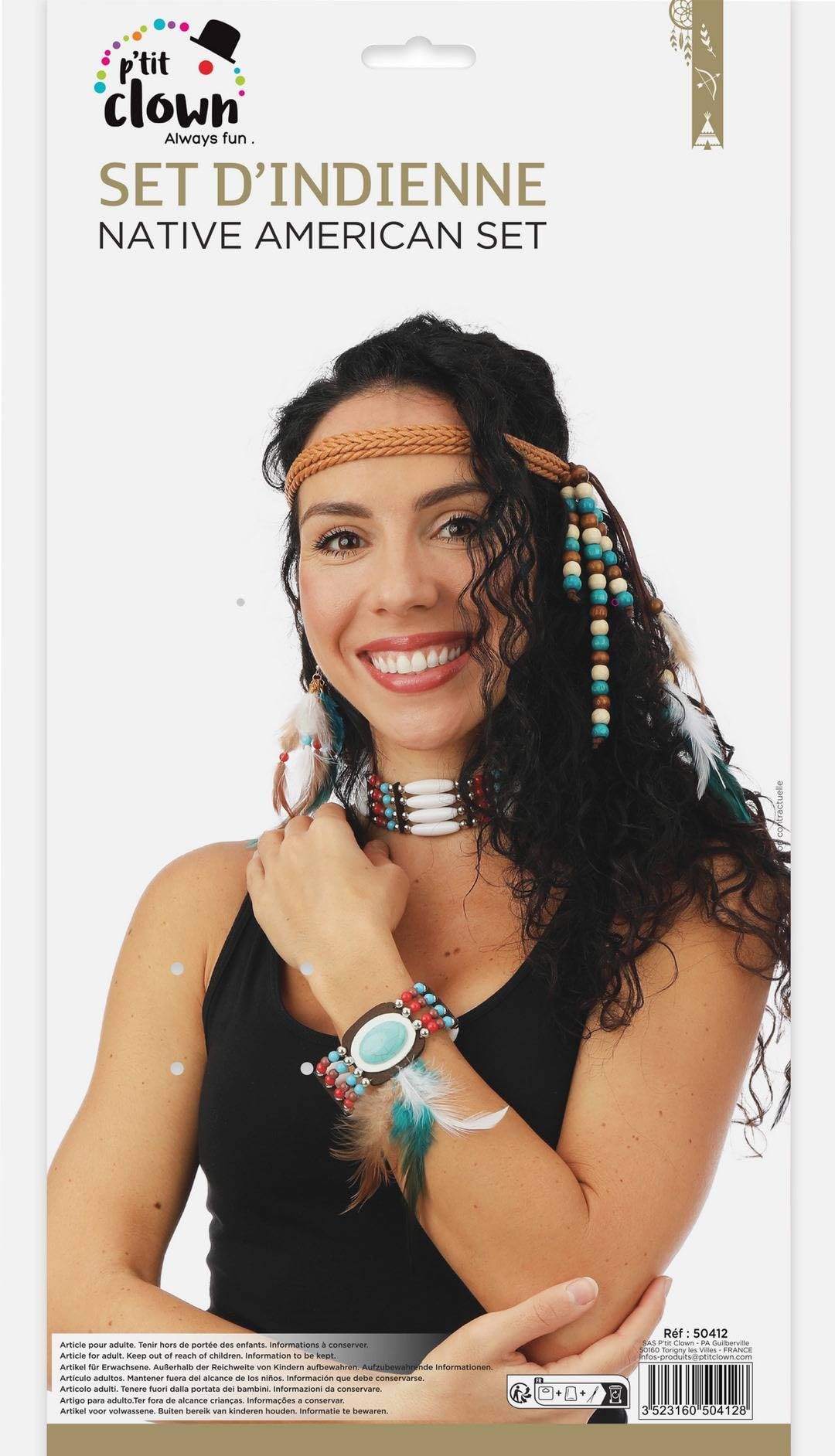 p-tit-clown-schmuck-set-damen-4-teilig-polyester image 4