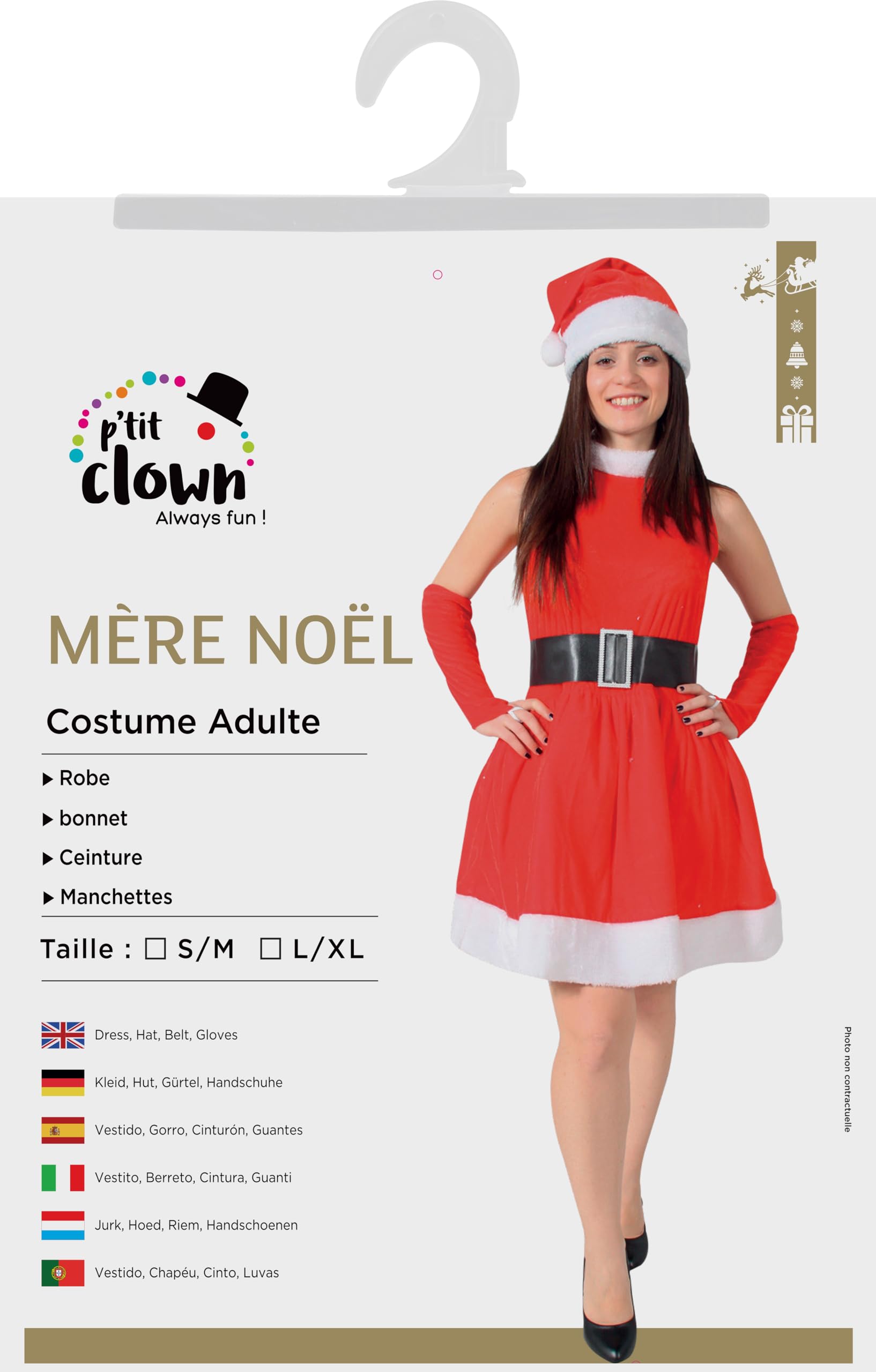 ptit-clown-weihnachtsmann-kost-m-damen-mrs-santa-l-xl image 6