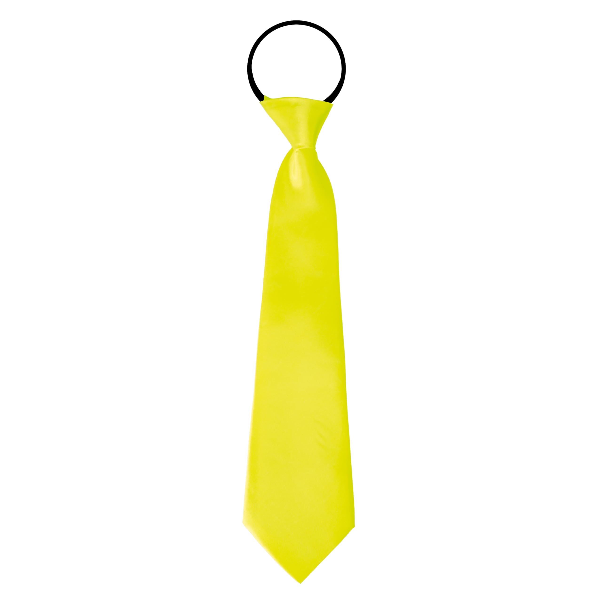 p-tit-clown-krawatte-mit-gummizug-neongelb-erwachsene-uni image 1